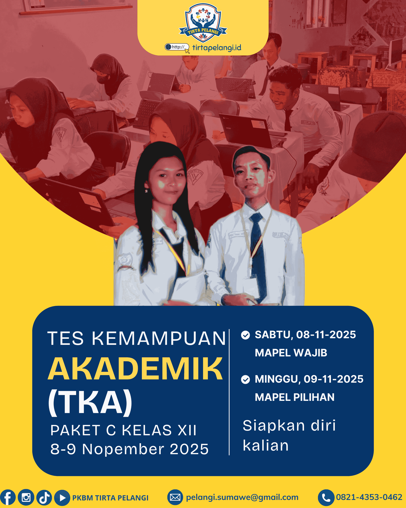 PKBM TIRTA PELANGI SIAP MENGGELAR TES KEMAMPUAN AKADEMIK (TKA)!